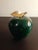 Contemporary 1980s Solid Marble Green Apple Paper Weight For Sale - Image 3 of 5