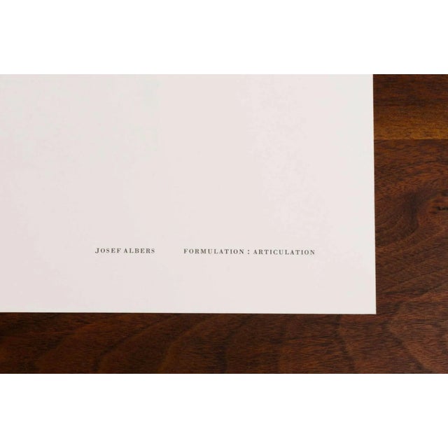 1970s 1970s Mid-Century Modern Josef Albers Diptych Silkscreen No. 7 For Sale - Image 5 of 6