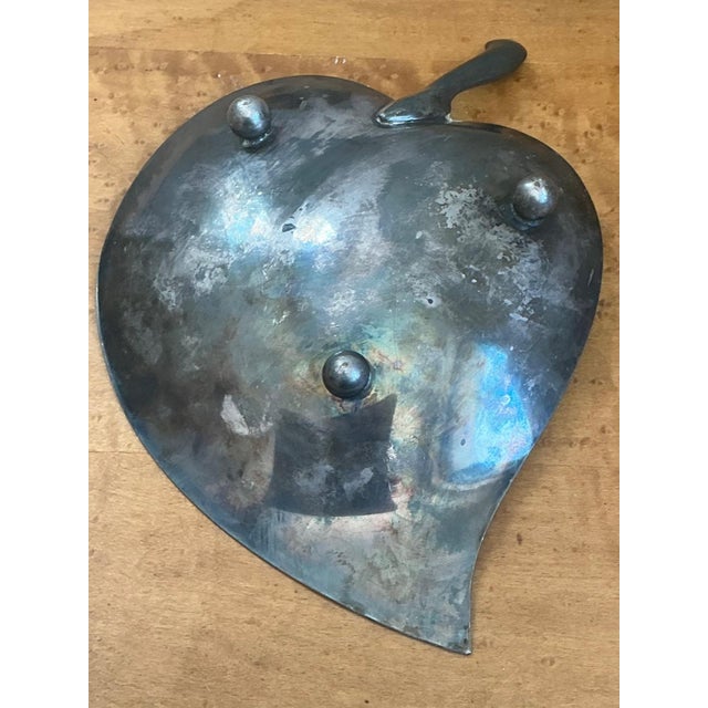 Vintage Decorative Leaf Metal Bowl For Sale - Image 11 of 12