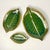 Boho Chic 1990s Vintage Coastal Boho Chic Trompe L’Oeil Banana Leaf Earthenware Serving Dishes - Set of 3 For Sale - Image 3 of 14