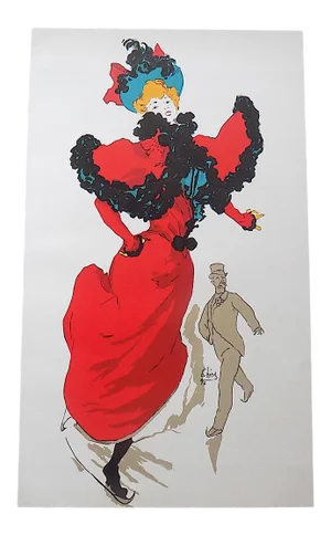 Vintage Poster Lithograph - Art Nouveau - Jules Cheret - Signed - Elephant Folio