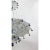 White Vintage Two Tiers Upside Down Umbrella Ceiling Chandelier With Bells, White/ Blue in Arabasic Design Style For Sale - Image 8 of 10