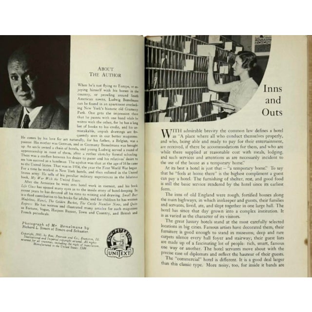 At Your Service the Way of Life in a Hotel by Ludwig Bemelmans 1941 Book For Sale In Washington DC - Image 6 of 10