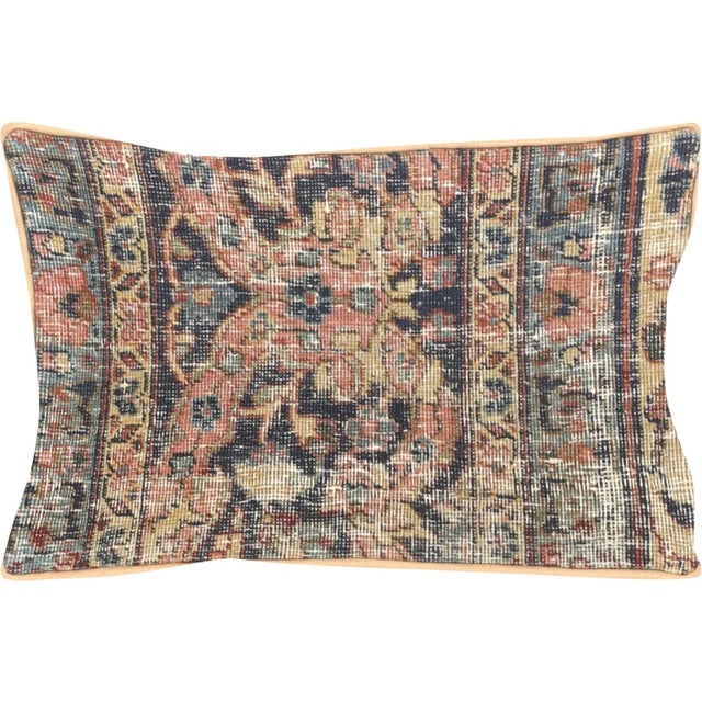 Shabby Chic 1960s Persian Tabriz Pillow For Sale - Image 3 of 3