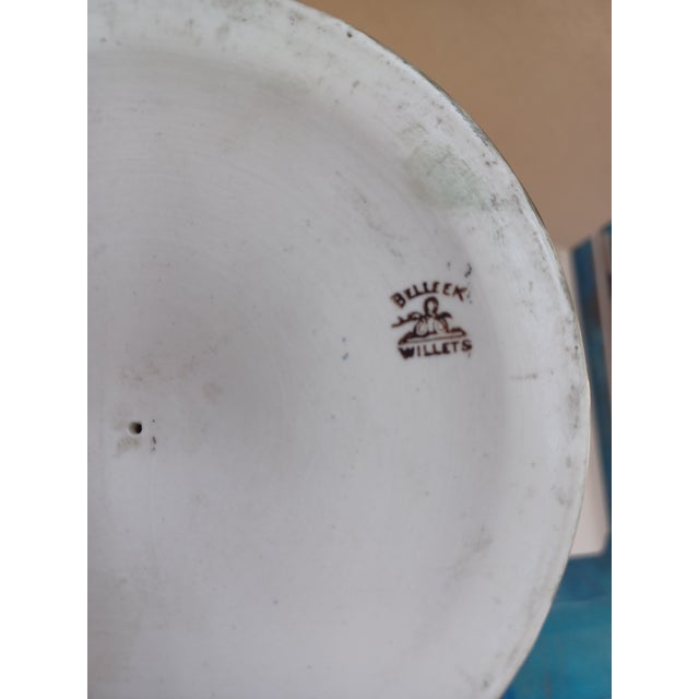 Antique American Belleek Willets Hand Painted Monk Chalice C1900 For Sale - Image 4 of 8