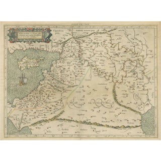 Mercators Ptolemaic Map of the Holy Land, 1580 For Sale