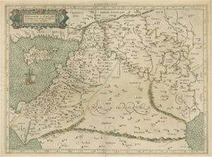 Mercators Ptolemaic Map of the Holy Land, 1580