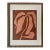 2026 "Di Lampone" Contemporary Abstract Botanical Painting on Cotton Paper by Artist r.k. Red For Sale