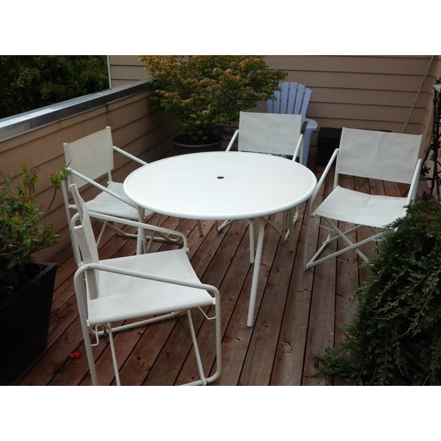 Vintage MidCentury Brown Jordan Patio Chairs Set of 4 Chairish