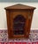 Antique English Corner Cabinet Carved Oak Hanging Wall Cabinet Storage c.1920s For Sale - Image 4 of 18