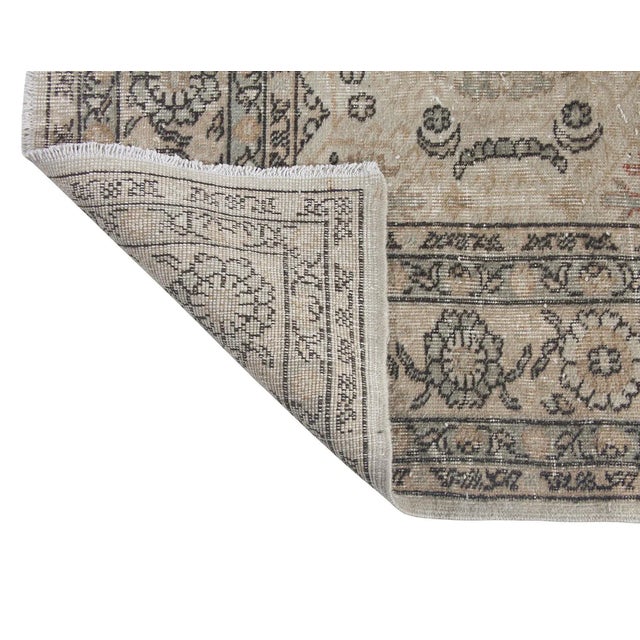 Mid 20th Century Decorative Vintage Turkish Oushak Rug For Sale - Image 5 of 6