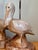 Vintage Glazed Ceramic Pelican Lamps - A Pair For Sale - Image 10 of 12
