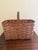 Early 20th Century Antique Early 20th Century American Splint Oak Gathering Basket For Sale - Image 5 of 8