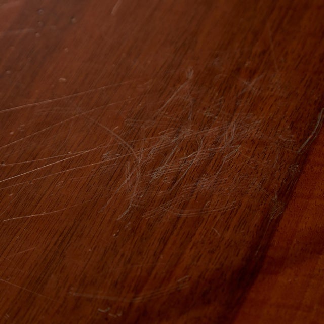 Circular Handles Six Drawer Walnut Sideboard, 1980s For Sale - Image 14 of 17