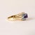 Vintage Oval Amethyst and Diamond Filigree 14k Gold Ring, Size 6.25 For Sale In Los Angeles - Image 6 of 7