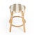 Transitional Tobias 24 in. Seat Height Round Rattan Backless Counter Stool, Tan/White Stripe/ Natural Rattan Frame For Sale - Image 3 of 8