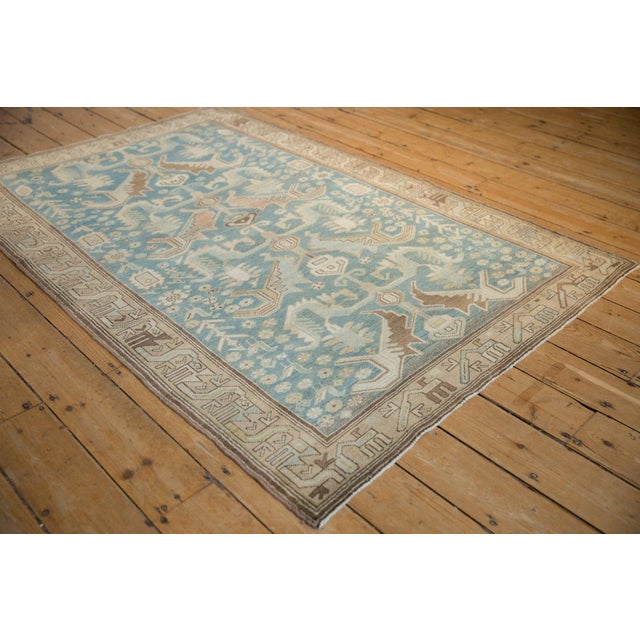 Old New House 1930s Vintage Persian Malayer Shrimp Dragon Wool Rug For Sale - Image 4 of 9