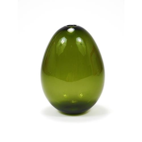 Saippuakupla Green Soap Bubble Art Glass Vase by Kaj Franck, Nuutajärvi Finland, 1958 For Sale - Image 3 of 16