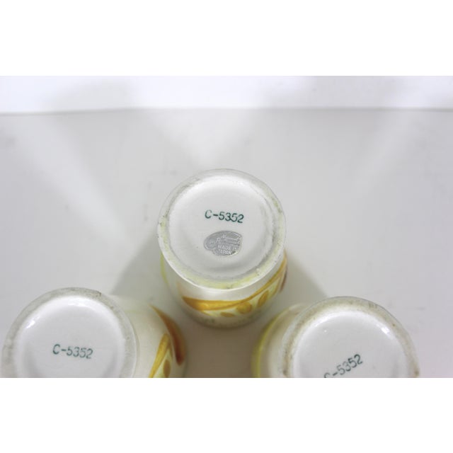 1950’s Ceramic Orange Juice Cups Set of Five For Sale - Image 9 of 13