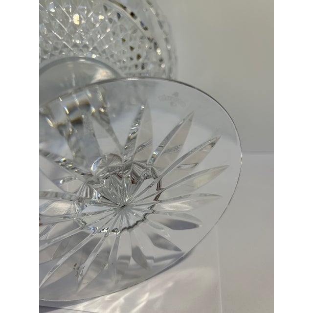 1990s 1990s Waterford Crystal Ballina Compote Dessert Bowl & Box #109162 Ireland. Mint For Sale - Image 5 of 12