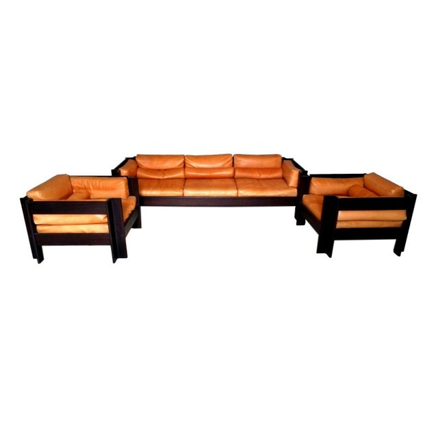 Black Asti Living Room Set by Sergio Asti for Poltronova, 1962, Set of 3 For Sale - Image 8 of 8