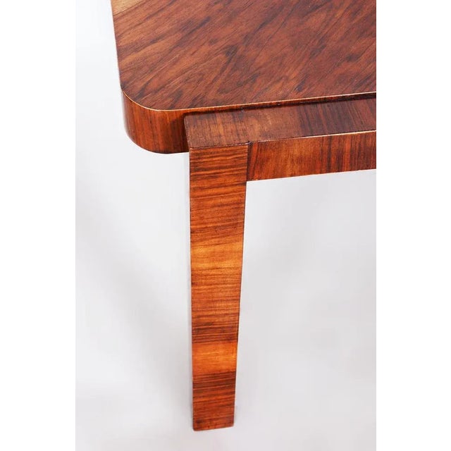 Small Czech Art Deco Table in Walnut from Thonet, 1930s For Sale - Image 6 of 8