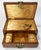 Vintage Asian Wood and Brass Jewelry Box With Bar Lock For Sale - Image 10 of 11