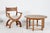 Wood Brutalist Round Oak Coffee Table in the Style of Henning Kjærnulf and Axel Einar Hjorth, Denmark, 1970s For Sale - Image 7 of 10