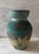 Folk Art Handmade Sgraffito Pottery Vase With Butterfly and Floral Design For Sale - Image 3 of 9