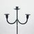 Hand Forged Iron Floor Candelabra 49″ (124cm) Antique Copper or Gold Patina 3-Arm Twist Stem Candle Holder Rustic Decor For Sale - Image 10 of 11