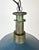 1960s Industrial Blue Enamel Factory Pendant Lamp with Cast Aluminium Top, 1960s For Sale - Image 5 of 16