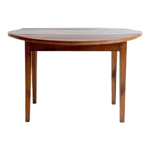 19th Century Oval Walnut Dropleaf Table