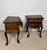 Wood Pair of Spanish Carved Louis XV Style Bedside Tables in Oak, 20th Century For Sale - Image 7 of 16