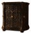 Antique French Decorative Fireplace Insert with Ornate Cast Iron in Black, 1900s For Sale