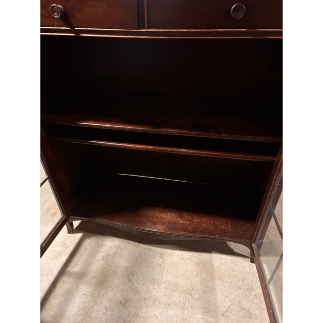 1940's Maddox Furniture Mahogany Two Door Bookcase/Cabinet For Sale In Boston - Image 6 of 10