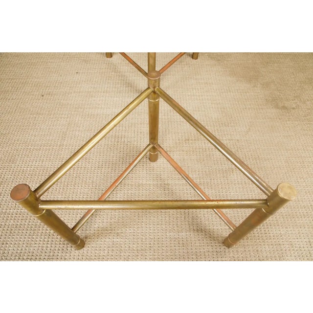 Mastercraft Patinated Brass Faux Bamboo Dining Table / Desk Bases, 1970s For Sale - Image 16 of 16