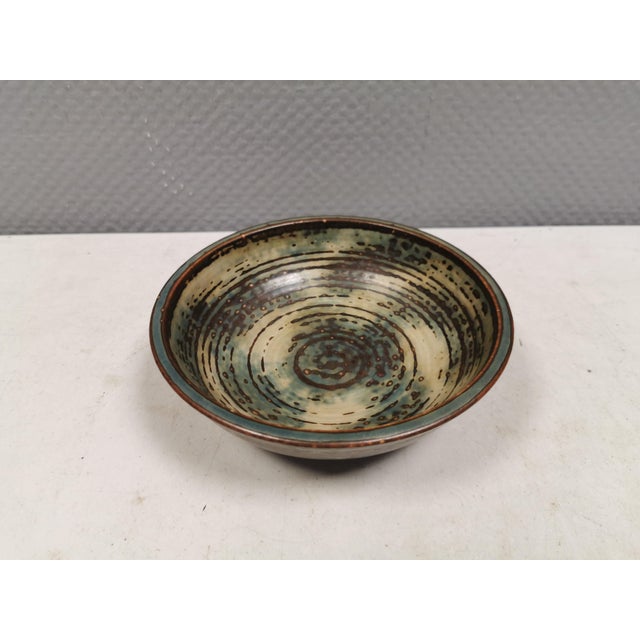 1960s Bowl with Sung Glaze by Kresten Bloch for Royal Copenhagen, 1963 For Sale - Image 5 of 12
