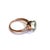 Bochic “Capri” Vintage Lemon Topaz & Diamond Classic Italian Ring - 18K Gold For Sale In New York - Image 6 of 8