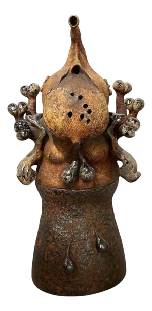 Yves Rhaye, Anthropomorphic Sculpture in Glazed Ceramic, 1970s, Glazed Ceramic