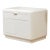 Mid 20th Century White Post Modern End Table Nightstand For Sale