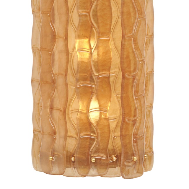Modern Murano Glass Light Tobacco Sconces For Sale - Image 3 of 9