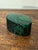 Mid-Century Modern Vintage Faux Malachite Hand Painted Paper Mache Box, Lacquered For Sale - Image 3 of 6