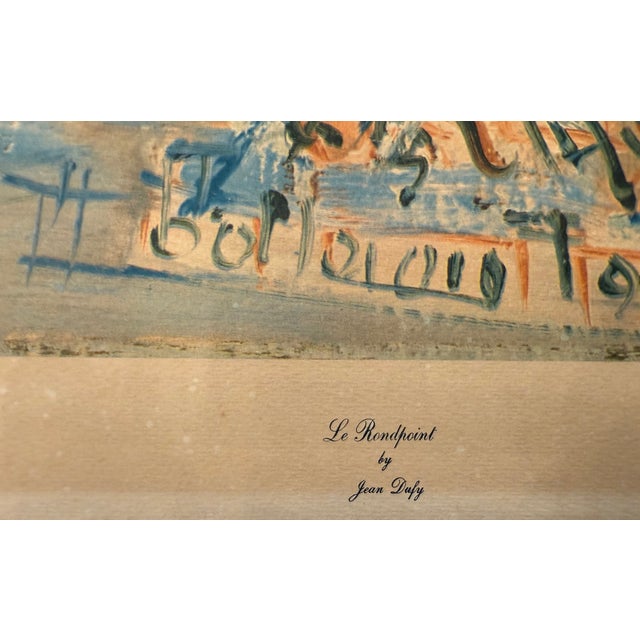 Blue Set of 4 Vintage Prints of Paris Scenes by Jean Dufy For Sale - Image 8 of 18