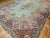Vintage Oversize Persian Kerman in Floral Pattern in Pale Green, Red, Blue, Pink For Sale - Image 12 of 12