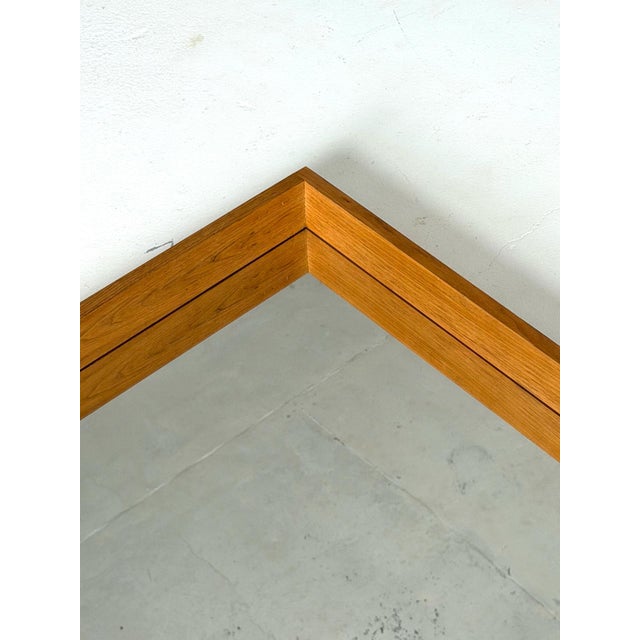 Vintage Oak Mirror, 1970s For Sale - Image 4 of 7