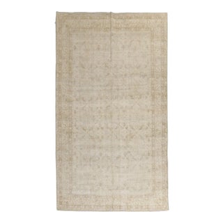 Worn Vintage Turkish Rug - 5'3" x 9' For Sale