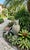 Mid-Century British Cast Stone Great Horned Owl Garden Statuary For Sale - Image 9 of 9