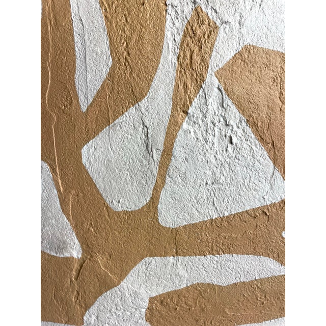 Original minimalist abstract painting on stretched cotton canvas. Framed in a solid wood locally crafted frame. The...