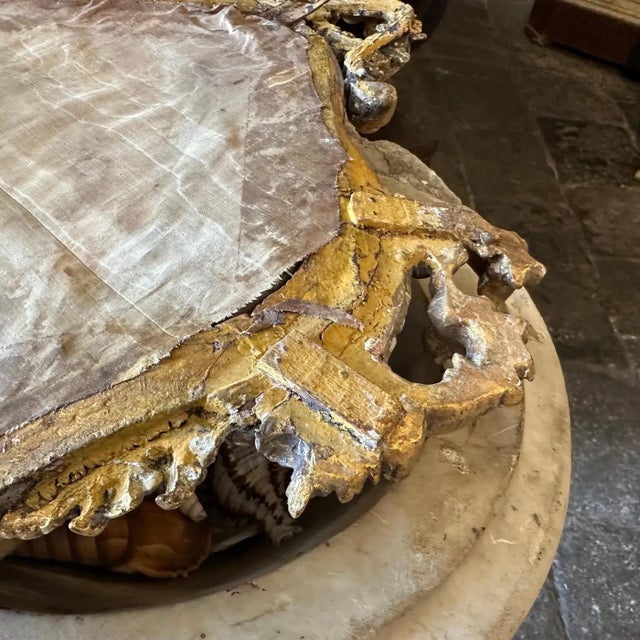 Baroque-Style Gilded Wood and Porcelain Christ Wall Plaque This beautiful and dramatic wall plaque captures the essence of...