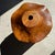 Medium Flat Corrugated Teak Leaf Pendant Light with Floral Stripes, 1980s For Sale - Image 12 of 18